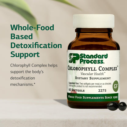 Standard Process Chlorophyll Complex – Immune Support, Antioxidant & Skin/Hair Health | 60 Softgels