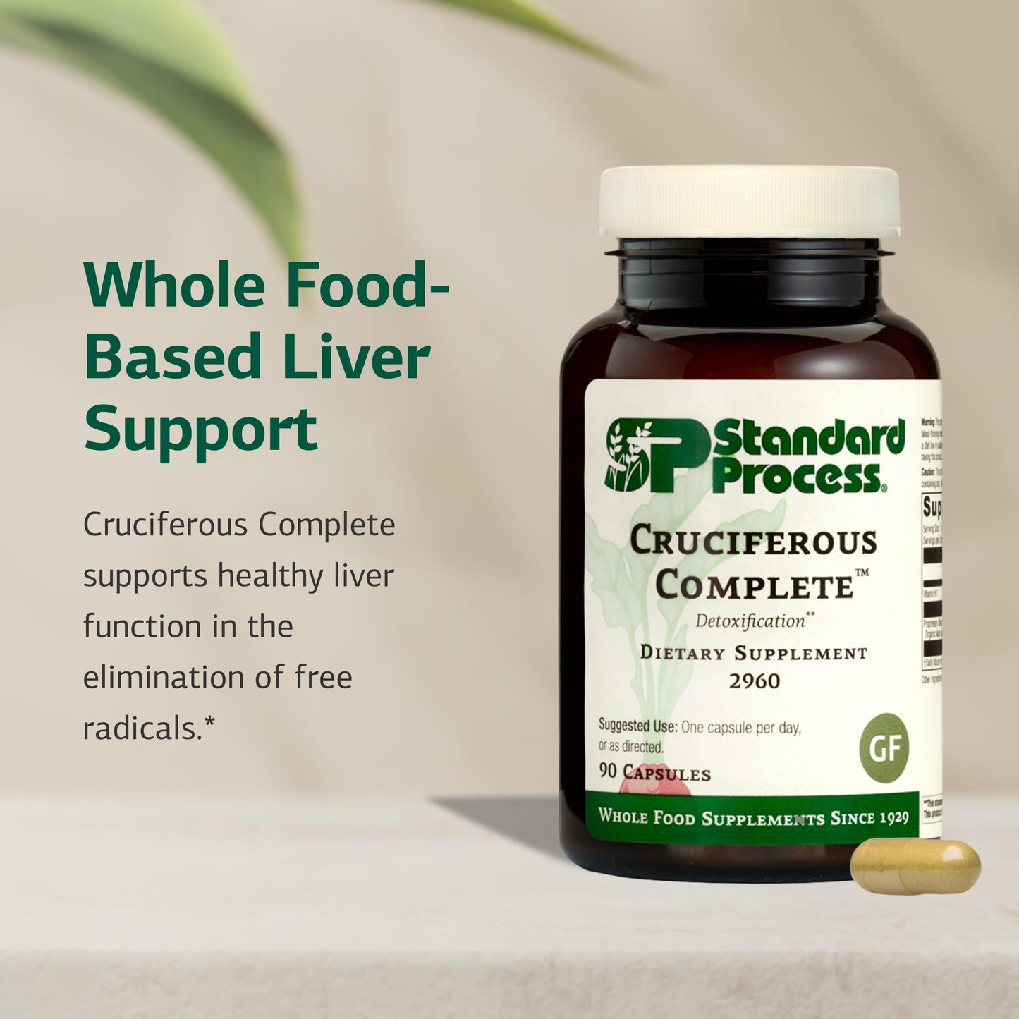Standard Process Cruciferous Complete – Liver Support & Whole Food Antioxidant (90 Capsules)