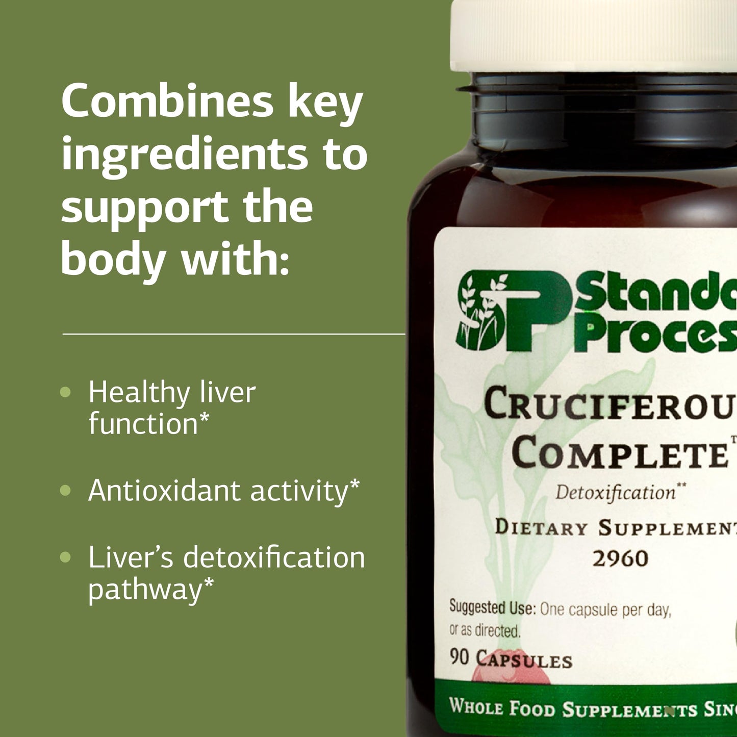 Standard Process Cruciferous Complete – Liver Support & Whole Food Antioxidant (90 Capsules)