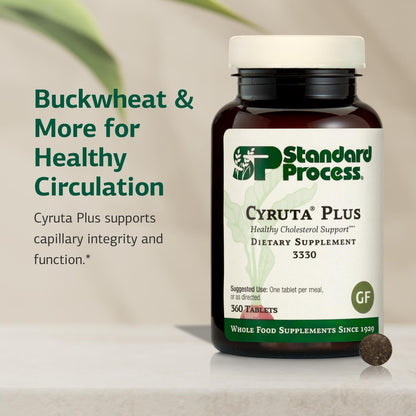 Standard Process Cyruta Plus - Capillary & Circulation Support - Gluten-Free, Non-Dairy & Non-Soy - 360 Tablets