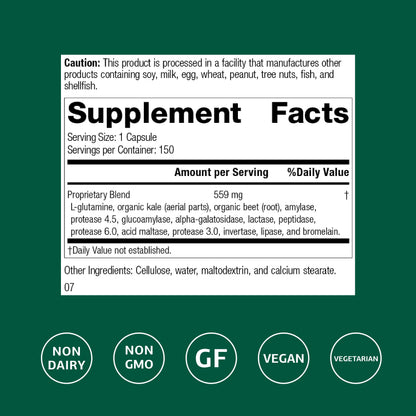Standard Process Enzycore - 150 Capsules | Digestive Enzyme Support