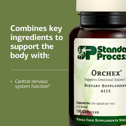 Standard Process Orchex - 150 Capsules | Calming Support & Focus