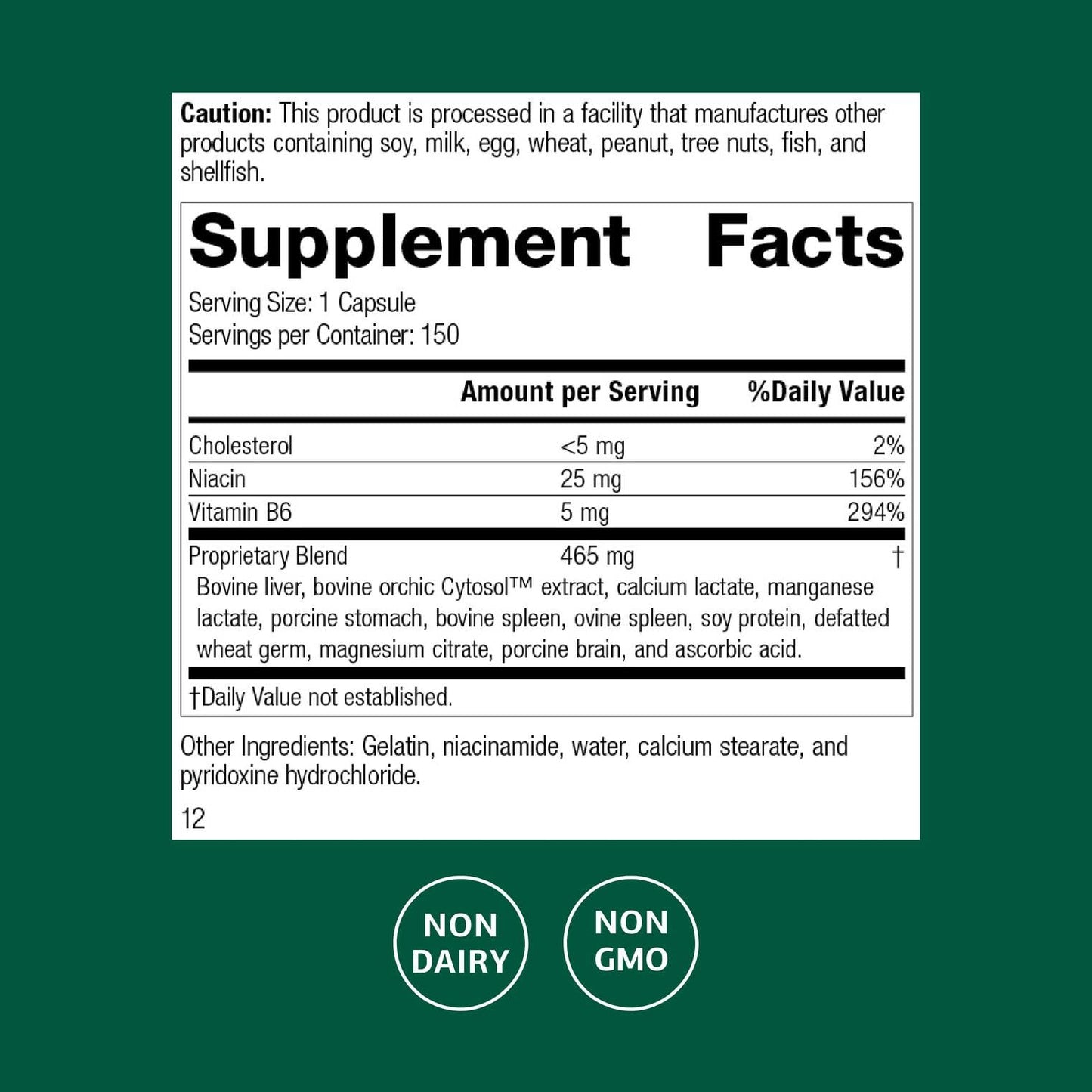Standard Process Orchex - 150 Capsules | Calming Support & Focus