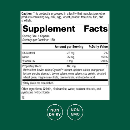 Standard Process Orchex - 150 Capsules | Calming Support & Focus