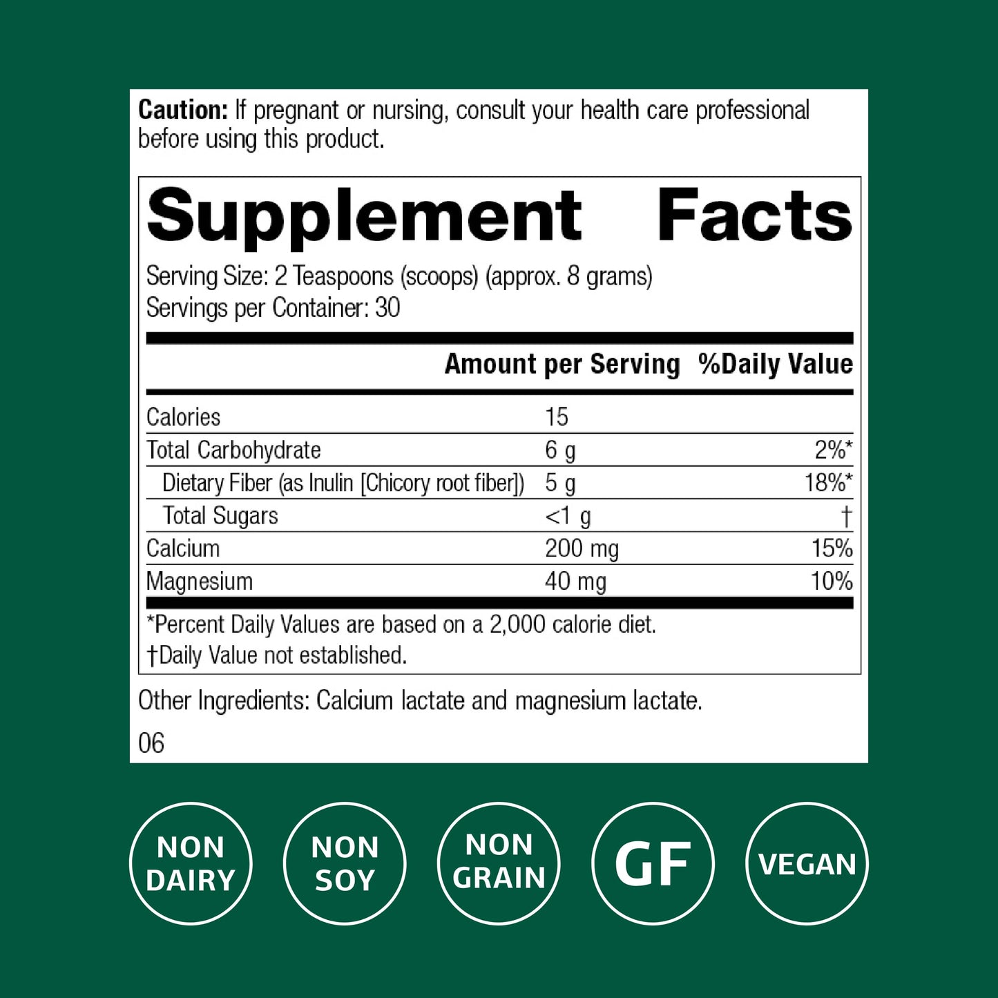 Standard Process Prebiotic Inulin – Gut Health & Immune Support
