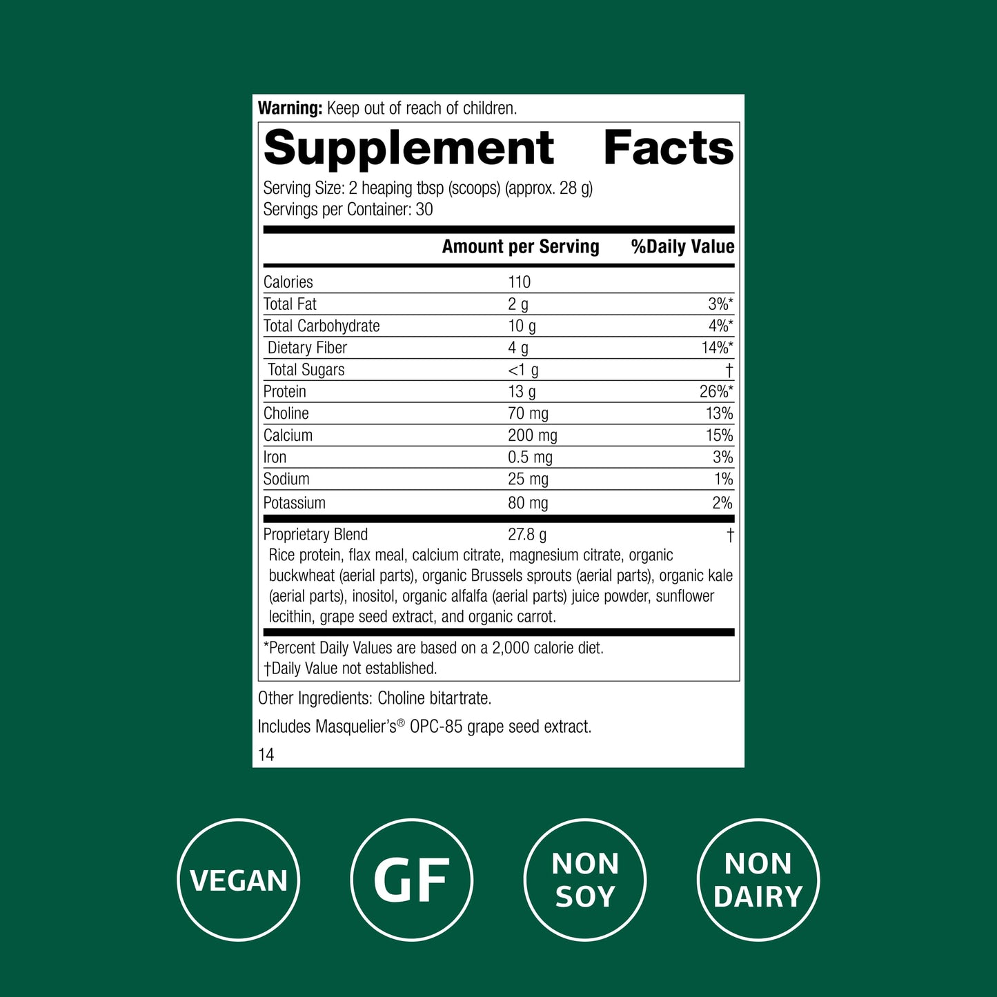 Standard Process SP Complete Dairy-Free Rice Protein Powder – Gut, Liver & Immune Support | Vegan & Gluten-Free | 2 lb