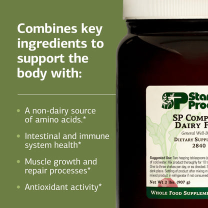 Standard Process SP Complete Dairy-Free Rice Protein Powder – Gut, Liver & Immune Support | Vegan & Gluten-Free | 2 lb