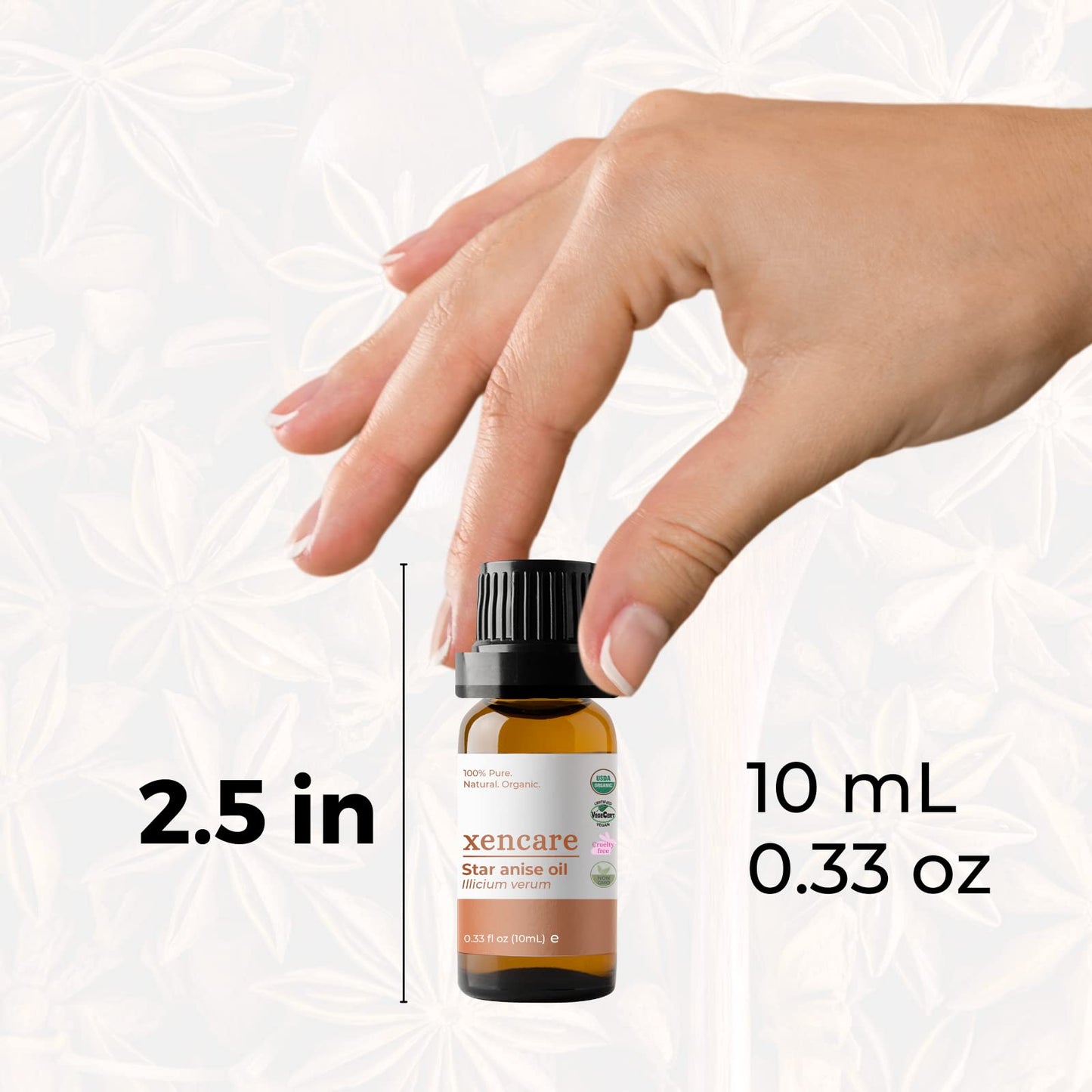 Star Anise Essential Oil – USDA Organic, Food Grade | xencare 10ml (0.33 fl oz) – 100% Pure & Undiluted