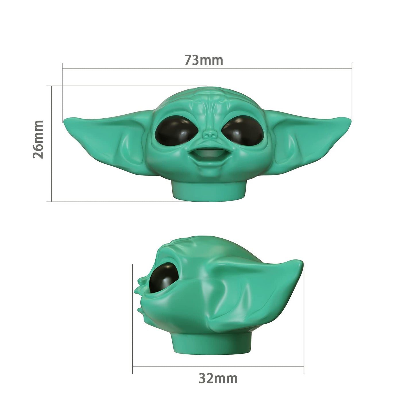 Baby Yoda Toothpaste Topper Cap – The Mandalorian Toothpaste Dispenser for Kids