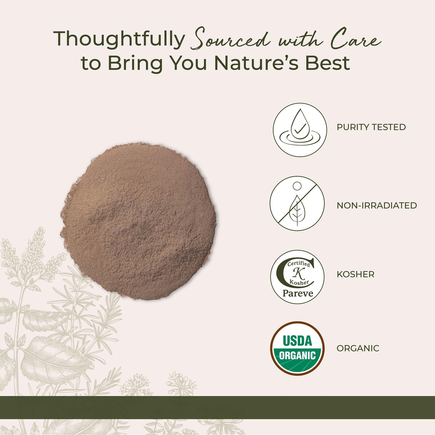 Starwest Burdock Root Powder Organic - 4 oz Pouch | Kosher, Non-GMO