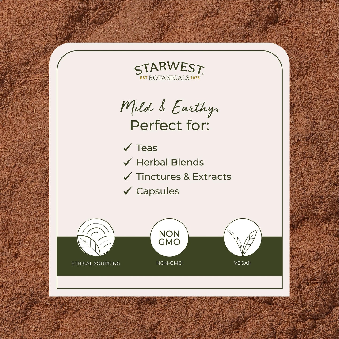 Starwest Cat's Claw Bark Powder - Wildcrafted, Kosher, 4 oz Pouch