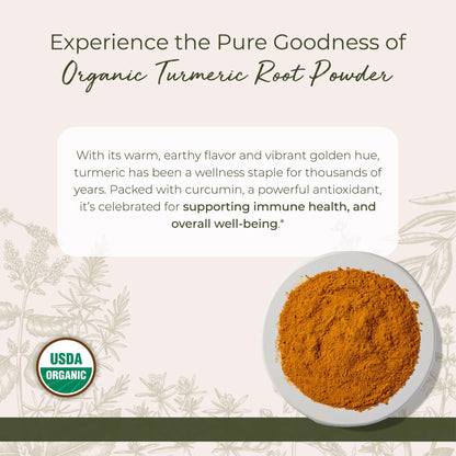 Starwest Organic Ground Turmeric Root Powder – 2 lb Bulk, Kosher, Non-GMO, Curcumin