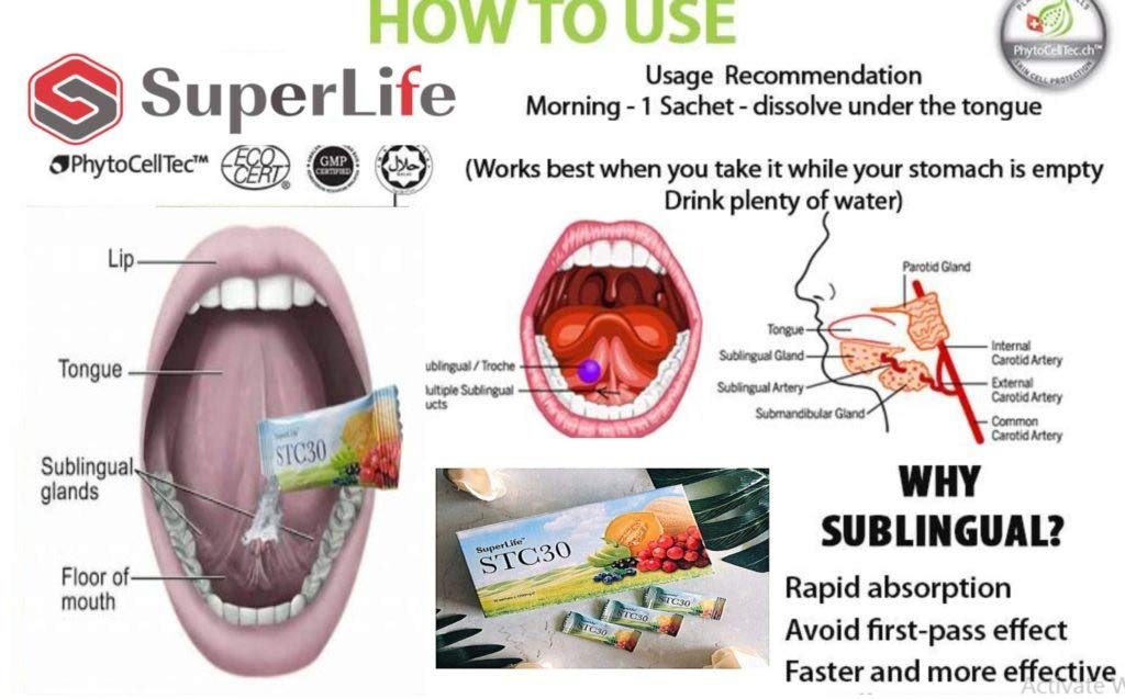STC30 Superlife 4 Packs (15 Sachets/Pack) – Sublingual Stem Cell Health Supplement