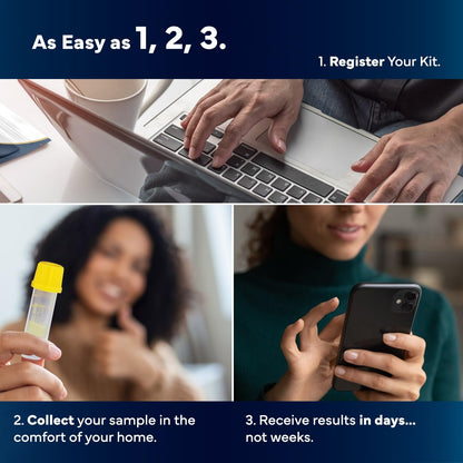 STD Hero At-Home STD Test Kit for Women & Men | Top Four STDs | Private & Easy
