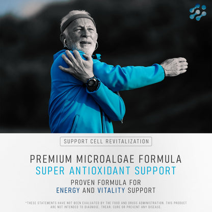 Stem Cell Supplements 500mg – Anti-Aging & Longevity (60 Caps) with Spirulina & Chlorella | Celulas Madre