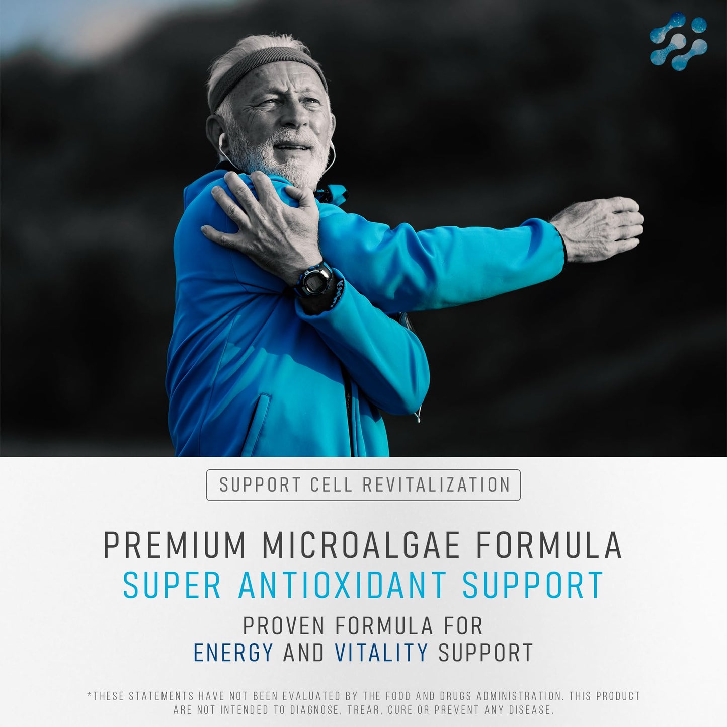Stem Cell Supplements 500mg (180 Caps) – Anti-Aging & Longevity | Spirulina & Chlorella | Celulas Madre