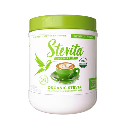 Stevita Organic Stevia – 16 oz (908 Servings) | Sugar-Free All-Natural Sweetener