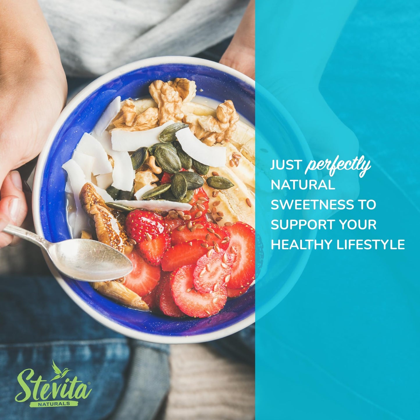 Stevita Organic Stevia – 16 oz (908 Servings) | Sugar-Free All-Natural Sweetener
