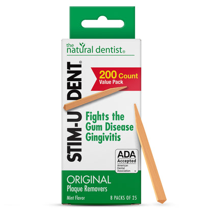 Stim-U-Dent Mint Dental Picks – 200 Interdental Wooden Picks (8x25)
