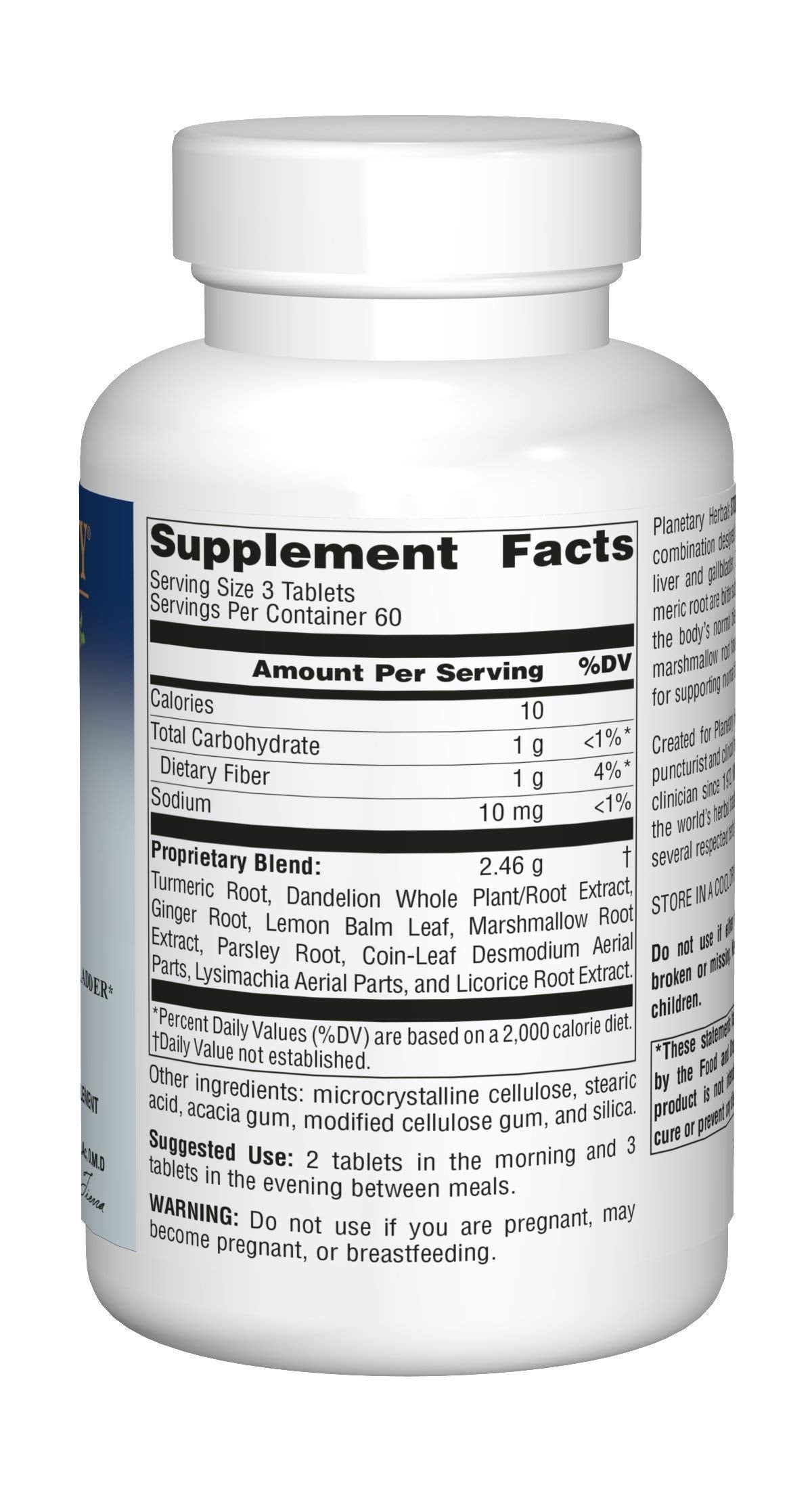 Planetary Herbals Stone Free 820 mg - Herbal Kidney & Gallbladder Support (180 Tablets)
