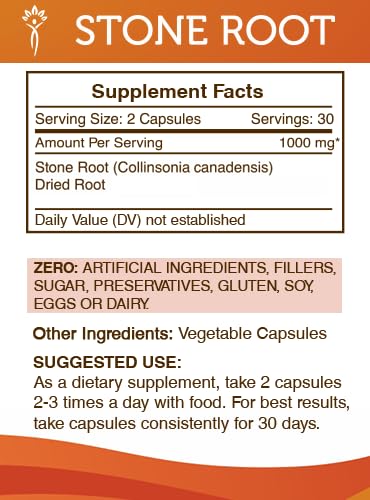 Secrets of the Tribe Stone Root 60 Capsules – 1000 mg, Responsibly Farmed