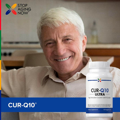 Stop Aging Now CoQ10 200mg – 60 Capsules | Antioxidant Curcumin Complex