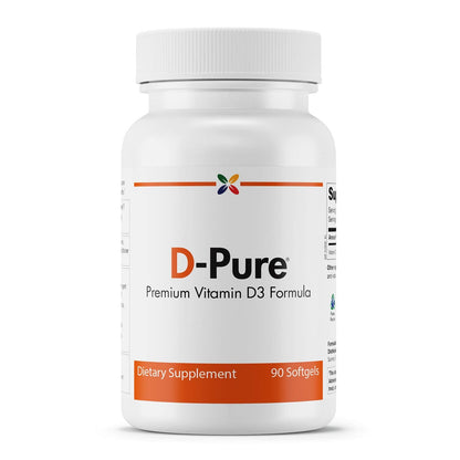 Stop Aging Now - D-Pure Vitamin D3 5000 IU (125 mcg) - 90 Softgels