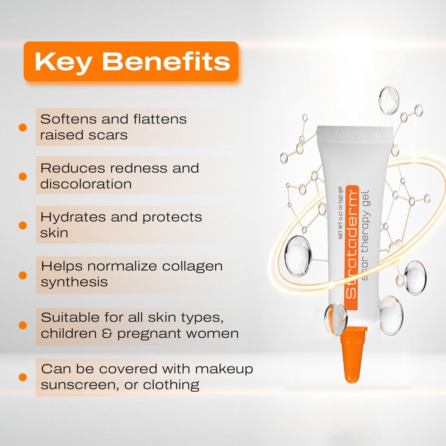 Strataderm Professional Scar Therapy Gel | Old & New Scar Care | 5g Tube