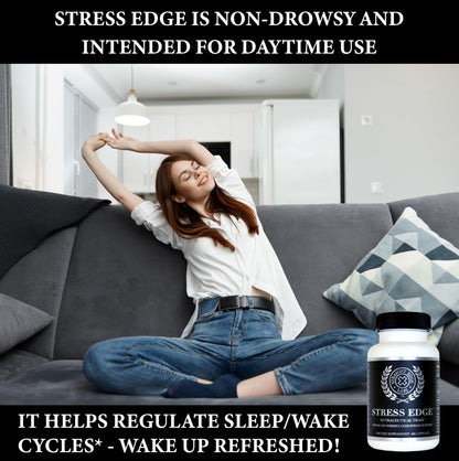 Stress Edge Stress Relief Supplement | Natural Mood Support (30 Servings)
