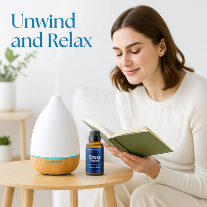 Stress Relief Essential Oil Blend 30 ml – Calm Diffuser Oil | Nexon Botanics