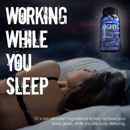Stripfast5000 Night Bullet Capsules for Women and Men – 60 Count