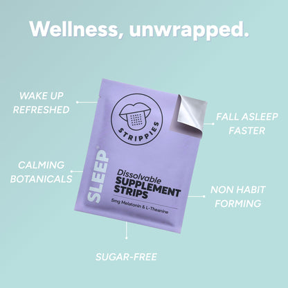 STRIPPIES Dissolvable Strips – Energy & Sleep Multi-Pack (60 Strips)