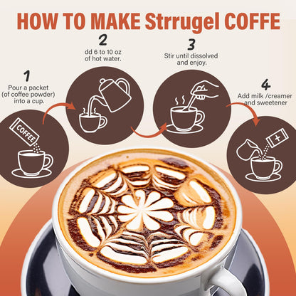 Strrugel Organic Mushroom Coffee with Lion’s Mane & Reishi – 32 Servings