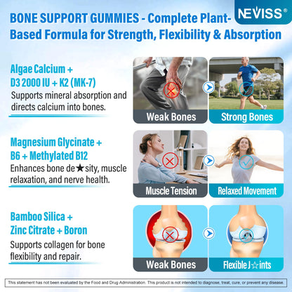 Liposomal Calcium 1000mg Gummies with D3 and K2 - Sugar-Free, Vegan