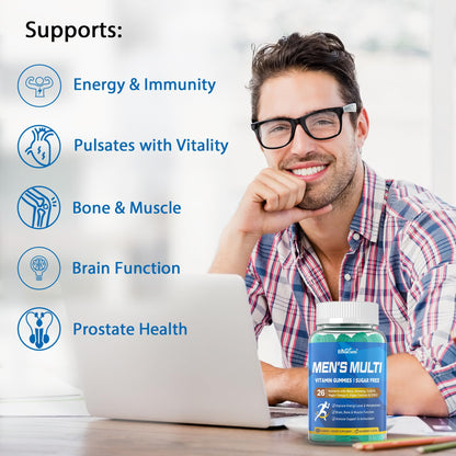 Methylated Multivitamin for Men Gummies – Liposomal, Vegan Omega-3 & CoQ10