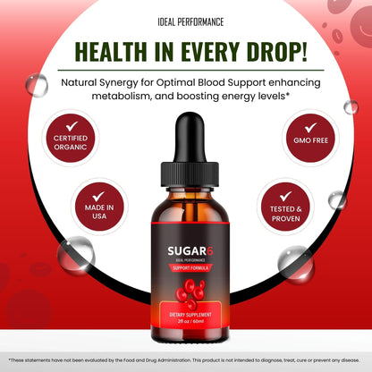 Sugar6 Drops – Blood Sugar Support Liquid Drops (Maximum Strength)
