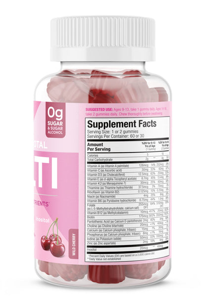 SUKU Teen Girl Multivitamin Gummies - Vitamins A, B12, C, D3, E, Biotin & Zinc