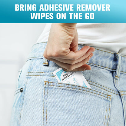 Summerbrite Adhesive Remover Wipes XL – No-Sting & Gentle for Skin, Ostomy & Dressings (36 Pack)