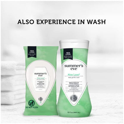 Summer's Eve Aloe Love Cleansing Cloths – 3 x 32-Count Packs