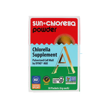 Sun Chlorella Powder Green Algae Superfood – Immune Support, Gut Health & Natural Energy | Non-GMO | 30 Packets