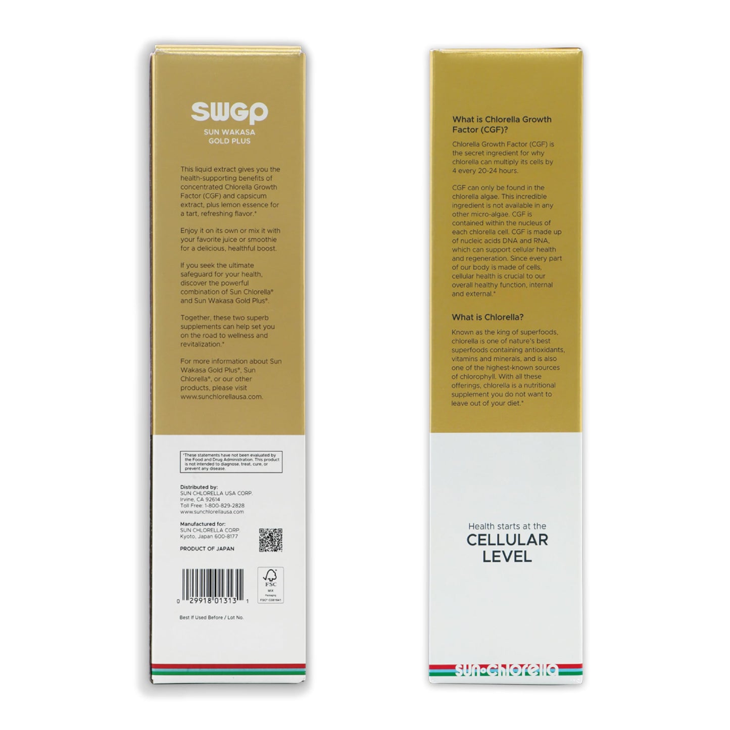 Sun Chlorella Sun Wakasa Gold Plus – Immune Support, Energy & Gut Health (Gluten Free, Vegan)