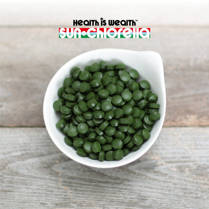 Sun Chlorella 200 mg Green Algae Superfood – Pulverized Cell Wall, CGF, B12, Iron | Non-GMO