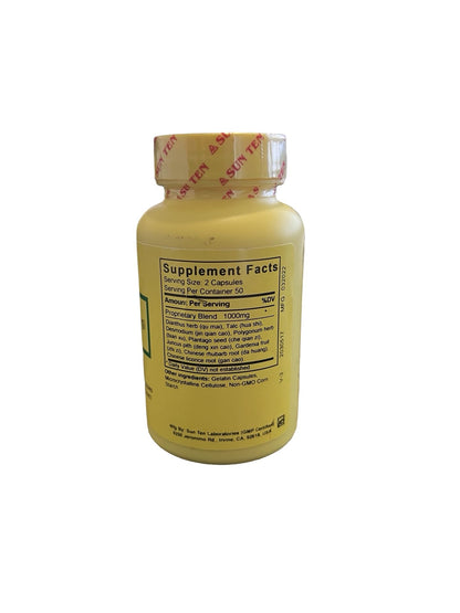 Sun Ten - Dianthus Formula Capsules Ba Zheng San (八正散變方) - 100 Capsules, 500mg Each