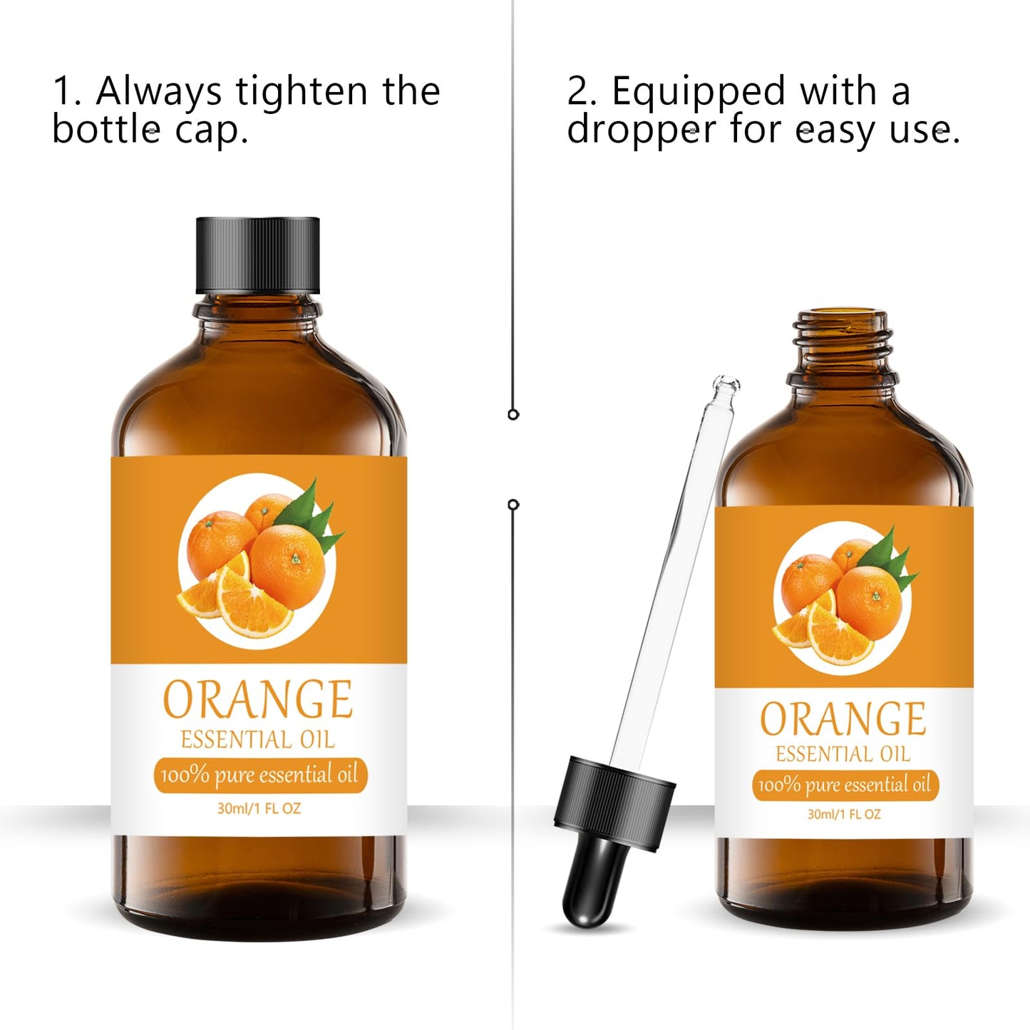 Sundee Organic Orange Essential Oil – 30ml (1oz) Pure Aromatherapy for Diffusers and Home Freshening