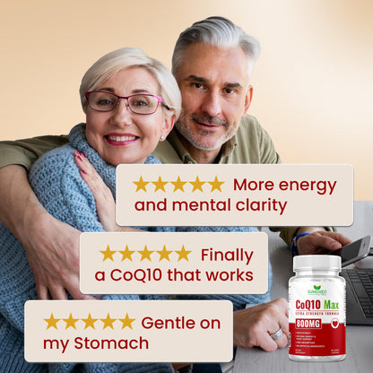 Sundhed Natural CoQ10 800mg – 60 Capsules | Extra Strong Antioxidant