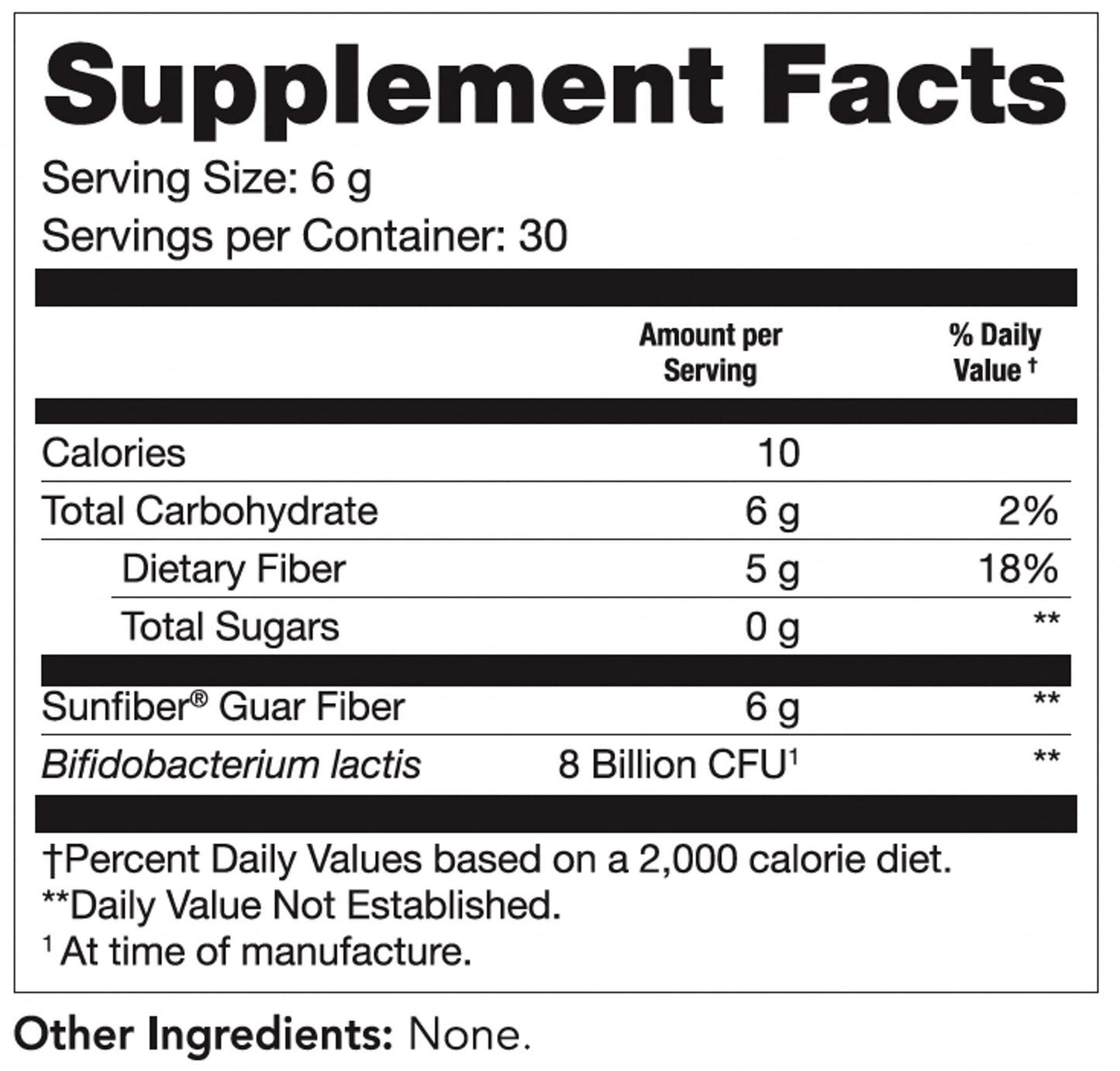 Tomorrow's Nutrition Sunfiber GI – 5g Prebiotic Fiber & 8B Probiotics | Low FODMAP