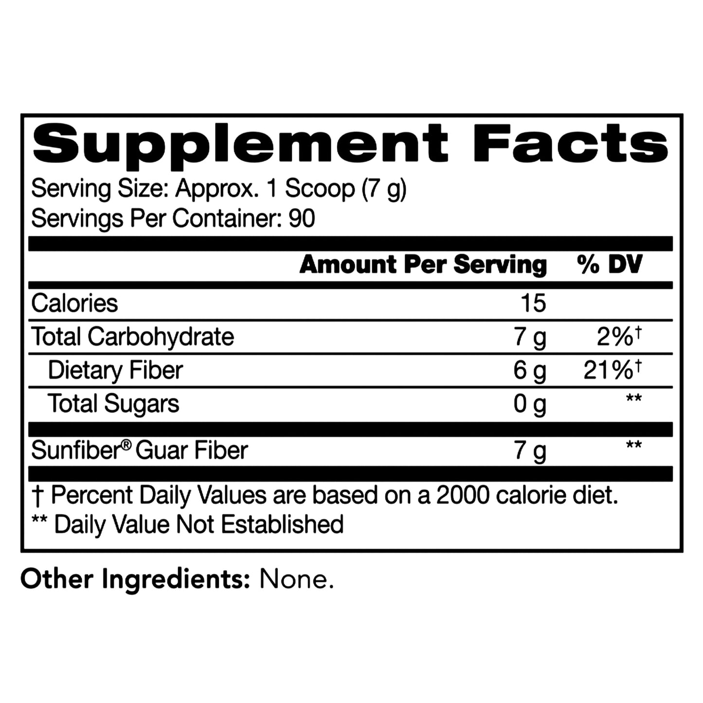 Tomorrow's Nutrition Sunfiber Prebiotic Fiber Supplement for Digestive Health - Low FODMAP, Gluten-Free, Unflavored, 90 Servings