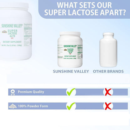 Sunshine Valley Super Lactose Dry Powder – Natural Sweetener & Baking Enhancer (35 oz)