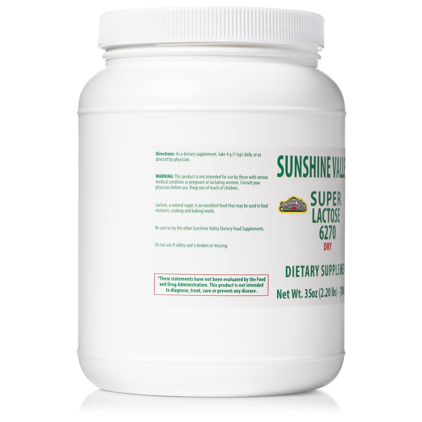 Sunshine Valley Super Lactose Dry Powder – Natural Sweetener & Baking Enhancer (35 oz)