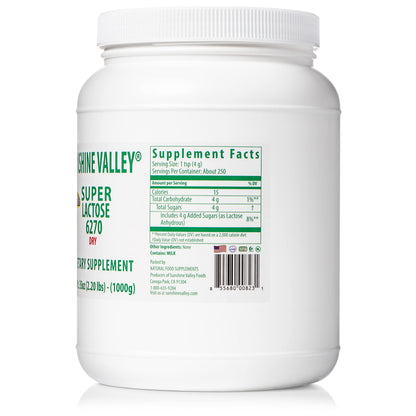 Sunshine Valley Super Lactose Dry Powder – Natural Sweetener & Baking Enhancer (35 oz)